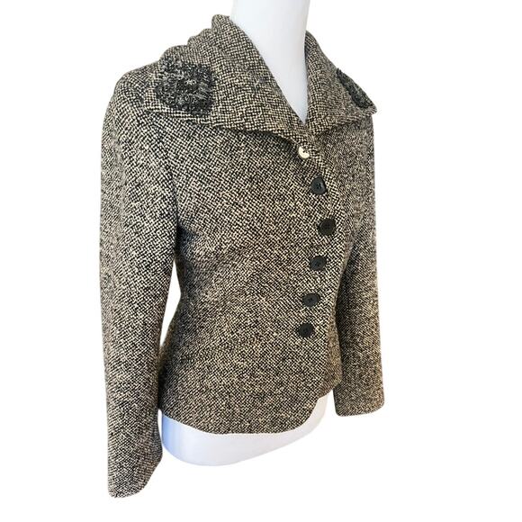 Ralph Lauren Purple Label Collection Tweed Wool Blazer XS/2 Fitted Jacket - Picture 2 of 12